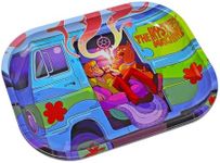 Dr. Smokes Hippie Cool Cartoon Metal Rolling Tray 7''x5.5'' - Perfect Smoke Accessories for Rolling Papers, and PreRolled Cones Set, Cute Custom Artwork Design