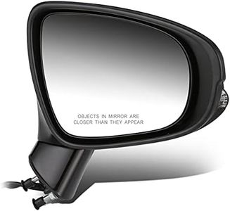 DNA Motoring OEM-MR-LX1321113 Heated Powered Right Passenger Side Door View Mirror w/Memory Turn Signal Puddle Light Compatible with 2011-2017 CT200H