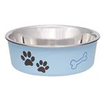 Loving Pets 7409 Bella Bowl for Dogs, Medium, Murano Blue