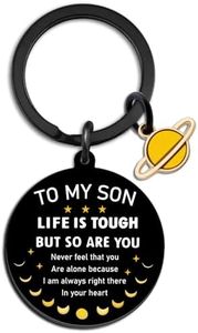 To My Son Gifts From Mom Dad Son Keychain Inspirational Gifts for Sons Adult Personalized Sons Gift for Birthday Christmas Graduation