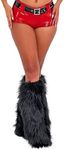 Women Faux Fur Leg Warmers Y2k Furr