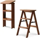 Bamboo 3 Step Ladder