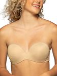 Lily of France Women's Gel Touch Strapless Push Up Bra 2111121, Barely Beige, 38C