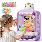 VEEVIFUN Claw Machine for Kids Girls,Unicorns Game Toys for Girl 4 6 Years Old,Vending Machines Toy for Kid with Sound, for 3 4 5 6 7 8 Year Old Girls