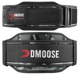 DMoose Weight Lifting Belt for Men & Women - 2 in 1 Neoprene Belt with Auto-Locking System - Optimal Back Support for Home & Gym Weightlifting Workouts - Perfect for Squats & Strength Training (Gray Camo, Large 33"-37" (Waist size not pant size))