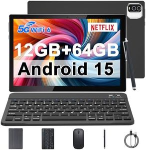 10 inch Android 13 tablet, 10GB RAM+64GB ROM tablets with keyboard/mouse/case/stylus, 1.8GHz quad-core processor tablet, 8MP camera, 6000mAh battery,