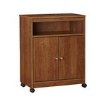 Ameriwood Home Landry Microwave Cart, Brown Oak