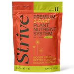 Strive Fertilizer Part B Package - Veg + Bloom General Hydroponic Nutrients - Premium Indoor, Outdoor and Soil Growing Plant Food - Enhancer - Booster for Vegetables, Succulents, Flowers & More