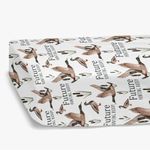 HawSkgFub Future Duck Hunting Buddy Fitted Standard Crib Sheet for Baby Boy, Mallard Duck Hunter Wild Animal Lake Toddler Mattress Cover, Soft Stretchy Nursery Bed Sheets Decor Kids Gift 52" x 28"