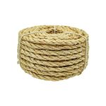 Sisal Rope for Cats, 6MM (30M/98FT) Natural Thick Hemp Rope for Repair Cat Scratching Post, Jute Rope Cat Tree Rope for Repair or Replace Cat Tree, Cat Tower, DIY Craft Rope, Home Decor (30M, Natural)