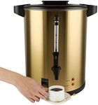 Perossia Commercial Grade Stainless Steel 110-Cup 16L Double Wall Insulation Percolate Coffee Urn for Party, Office, Wedding ，Home, Coffee Dispenser for Any Occasion.