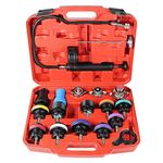Coolant Pressure Tester Kit 18pcs Coolant Leak Repair Pressure Testing Tool Water Tank Leak for Cooling System