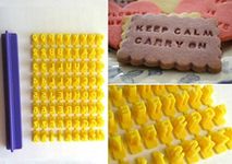 UK CELTD Alphabet Number Letter Cookie Biscuit Stamp Cutter Embosser Cake Mould Tools