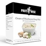 ProtiWise - High Protein Diet Soup | Cream of Mushroom | Low Calorie, Low Fat, Low Sugar (7/Box)