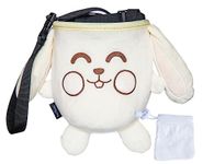 Rockbuddy Chalk Bag for Rock Climbing - Bouldering Chalk Bucket with Quick-Clip Belt, Zipper Pocket and Brush Holder (Rabbit) (Frost)