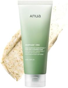 ANUA Heartleaf Quercetinol Pore Deep Cleansing Foam, Facial Cleanser, for Double Cleansing, BHA, Hyaluronic Acid, Glycerin, Face Wash, Blackhead Remover, Korean Skincare (150ml/5.07 fl.oz.)