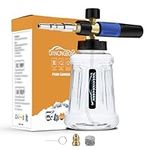 Dancingboar Snow Foam Lance Cannon Bottle for Nilfisk ALTO/Kranzle/Wap,M22-14mm Cannon Adjustable Soap Sprayer Nozzle F oam Bottle 1L, Foam Gun for Pressure Washer