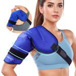 NEWGO XL Shoulder Ice Pack for Rotator Cuff Injury Relief, Hot Cold Therapy Shoulder Gel Ice Wrap with Soft Plush Lining, Cold Pack for Shoulder and Upper Arm Injuries