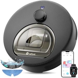 Lefant M330 Plus Robot Vacuum Cleaner and Mop Mapping 3 in 1, 5000Pa, 150 mins, dToF Navigation, Customized Cleaning, PSD 190° Obstacle Avoidance Technology, 2.4& 5G WiFi, Pet Hair & Carpets, Black