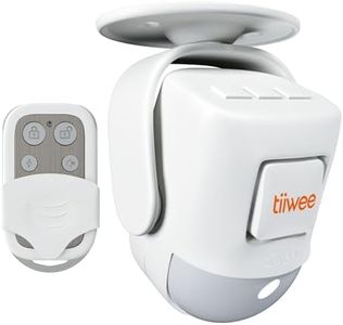 tiiwee X4 Détecteur de Mouvement et Alarme à Sirène - Sirène 120 DB - Système d'Alarme Antivol avec Télécommande - Extensible - à Utiliser dans la Maison, Le Garage, Le Jardin et l'Abri de Jardin