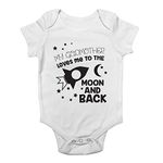 Shopagift My Godmother Loves me to the Moon and Back Cute Boys and Girls Baby Vest Bodysuit