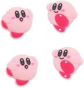 PERFECTSIGHT Switch Thumb Grips Caps, Cute Joystick Caps for Nintendo Switch/Switch Lite/Switch OLED, 4 PCS Thumbstick Cover, Analog Stick Button Cover for NS Joycon Controller Kirby Accessories