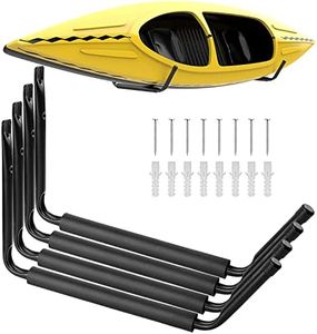 Yes4All Heavy Duty Surfboard/Kayak Wallmount Rack/Garage Storage Heavy Duty Hooks/Indoor and Outdoor Canoe, Bike Kayak Storage Hook Medium