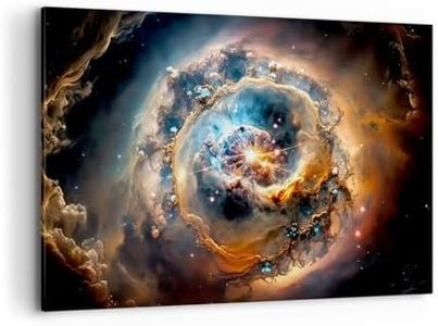 Quadri Moderni Soggiorno Universo Cosmo Galassia Quadro su Tela 120x80cm Stampe da Parete Camera da Letto Cucina 1 pezzo Wall Art Canvas Grandi XXL Decorazione Murale Grafica Immagini AA120x80-5808