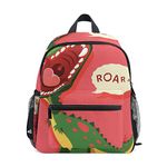 Dino Toddler Backpack Dinosaur is Roaring Preschool Backpack Travel Bag for Baby Girl Boy