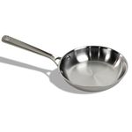 STRATA Carbon Steel Clad Frying Pan Skillet, 3-Ply Carbon Steel Cookware with Aluminum Core, Lightweight (1.8 lbs), Even Heating, Stick-Resistant When Seasoned, Versatile & Fast-Heating (8.5 Inch)