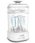 GROWNSY Bottle Sterilizer and Dryer, Electric Steam Baby Bottle Sterilizer (Grey)