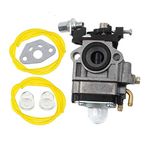 HURI Carburetor for AL-KO ALKO BC410 BC4535 BC4125 Brushcutter Carburettor Gasket Fuel Lines Primer Bulb