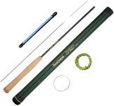 SeaQuest 6'9" Tenkara Fly Fishing Rod Includes Flies,Lines,Line Keeper Starter Kit 6ft9in 205cm 6'9"