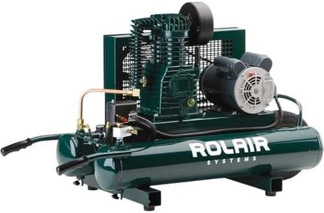 Rolair 2 Hp (115/230V), 8.8 Cfm@90Psi, 9 Gall Twin Tank Compressor (W/Dual Controls)