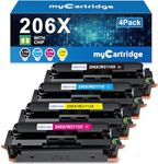 206X Toner Cartridges 4 Pack High Y