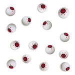 Halloween Eyeballs,15 Pcs Simulation Bloody Hollow Fake Red Eyeballs,Halloween Party Decorations Supplies - Halloween Horro Props Favors Trick or Treat Party Halloween Decorations Ping Pong Eyeball