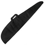 GUGULUZA Tactical Rifle Case Thickened Long Shotgun Bag Gun Case Perfect for Hunting and Shooting (Black - 49 inches)