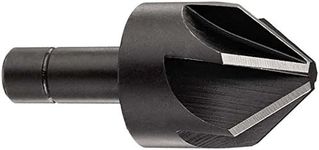 KEO 55531 Cobalt Steel Single-End Countersink, Uncoated (Bright) Finish, 6 Flutes, 82 Degree Point Angle, Round Shank, 1/2" Shank Diameter, 1" Body Diameter