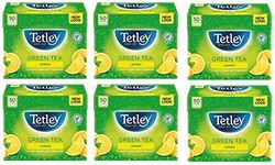Tetley Green Tea Bags, Lemon, 50 Co