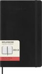 Moleskine Daily Planner Diary 2023-2024, 18-Months Agenda, Softcover Diary Daily, Large Size 13 x 21 cm, Colour Black