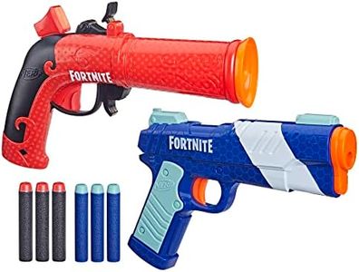 Nerf Fortnite Dual Pack Includes 2 Fortnite Blasters and 6 Nerf Elite Darts