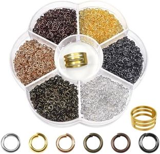 TOAOB 2400pcs Anneau de Jonction Anneau Ouvert Jump Ring En Métal Connecteur de Bijoux Chaine Links Multicolore 4mm pour Collier Bracelet Fabrication de Bijoux