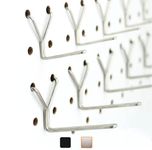 Pegboard Hooks 100-Pack 1" + 2” L Hook - Will Not Fall Out - Fits Any Peg Board - Stainless Steel - Organize Tools, Accessories, Workbench, Garage Storage, Kitchen, Craft or Hobby Supplies, Jewelry