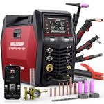 ARCCAPTAIN MIG205MP MIG Welder, 9 in 1 iControl APP Control Plasma Cutter/Pulsed MIG/Flux Core/Spool Gun/DC HF/Lift TIG/Clean/Stick Aluminum Welding Machine 120/240V Dual Voltage Multiprocess Welders