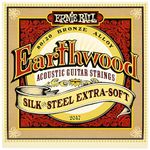 Ernie Ball Earthwood Silk and Steel Extra Soft 80/20 Bronze Acoustic Guitar Strings - 10-50 Gauge