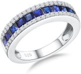 RANDES Blue Sapphire Ring Half Eter