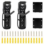 Waltool 4 Pack Wall Mount Rack with Tire Tray Set with Screws, Wall Mount Bike Hanger Vertical Bicycle Storage Rack Space Saver Holders for Hanging Road, Mountain or Hybrid Bikes