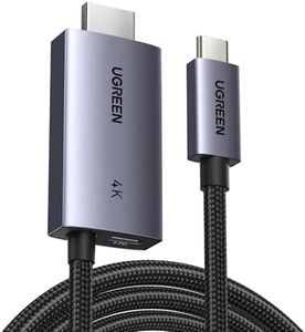 UGREEN USB C to HDMI Cable 100W PD Charger 4K@60Hz 1440P@144Hz 1080P@240/120Hz Type C Thunderbolt 3/4/5 HDR Adapter Compatible with MacBook iMac Mac Mini iPad Pro Air iPhone 16 15 Galaxy S25 Ultra(2M)