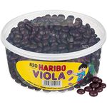 Haribo Viola, Gummy Bears, Wine Gummies, Fruit Gummies, 820 Units, 1148 g Tin