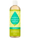 Puracy Natural Baby Shampoo & Body Wash - Gently Scented Natural Baby Wash for Sensitive Skin - Plant-Based Body Wash and Bath Soap For Daily Use, Savon Bebe - 355ml, 12 Oz.